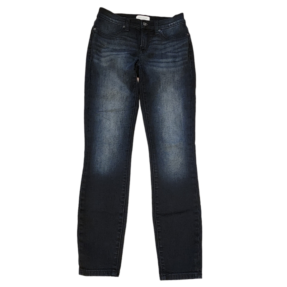 Lila Ryan Women's Dark Wash Skinny Denim Blue Jeans, 27 / 4 - Picture 2 of 12